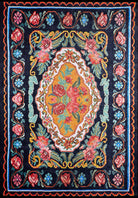 Zarka Turkish Colorful Karabagh Rug-Fame Rugs-2'x3'ft 60x90cm-fame