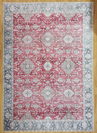 Dada Persian Vintage Red & Neutral Gray Rug - famerugs