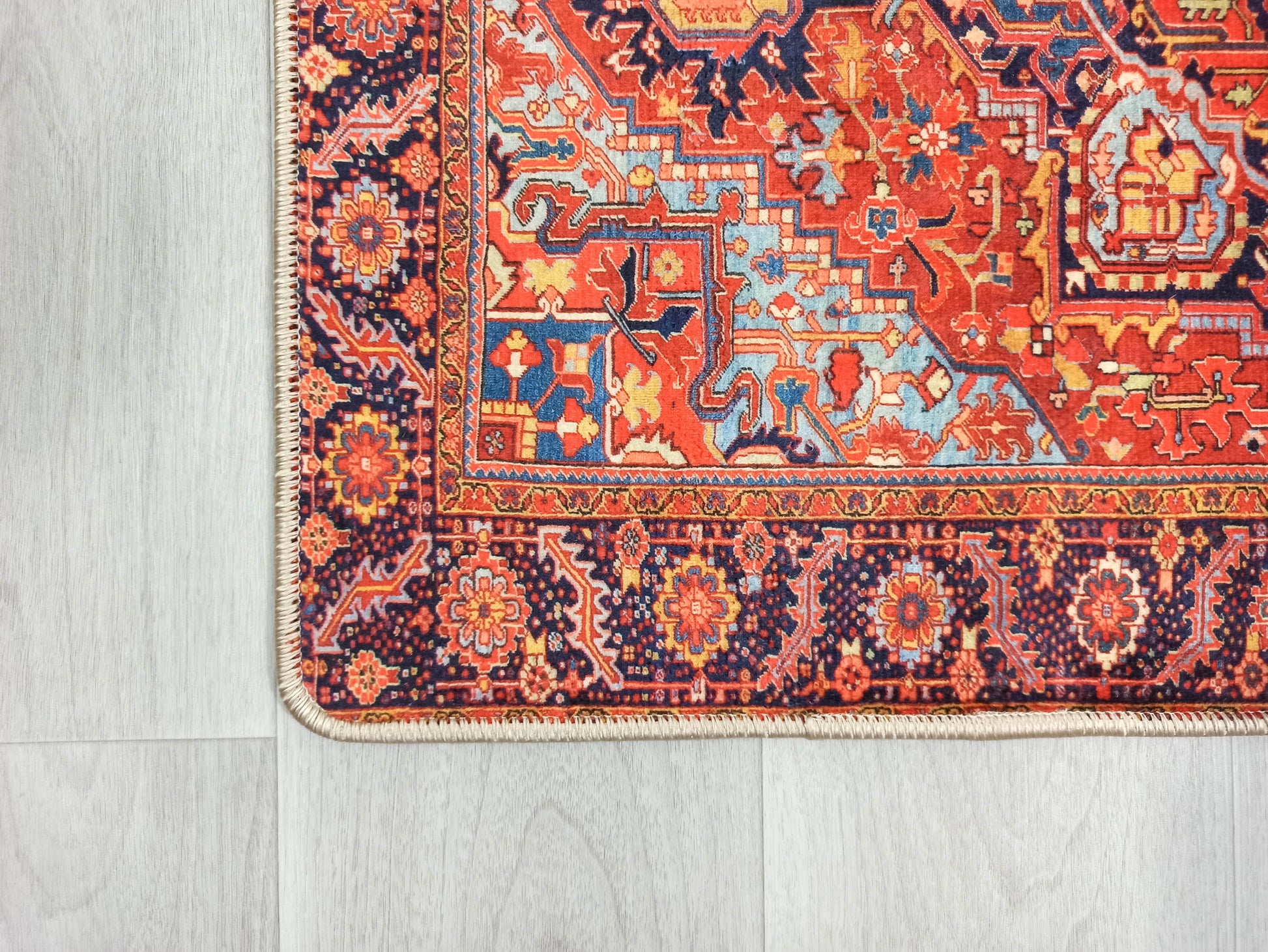 2x3 Turkish Rug, Orange Blue Rugs, Small Area Rugs 3x5 4x6 Traditional –  Fame