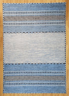 Elise Rug Turkish Blue Gray Modern Rug - famerugs