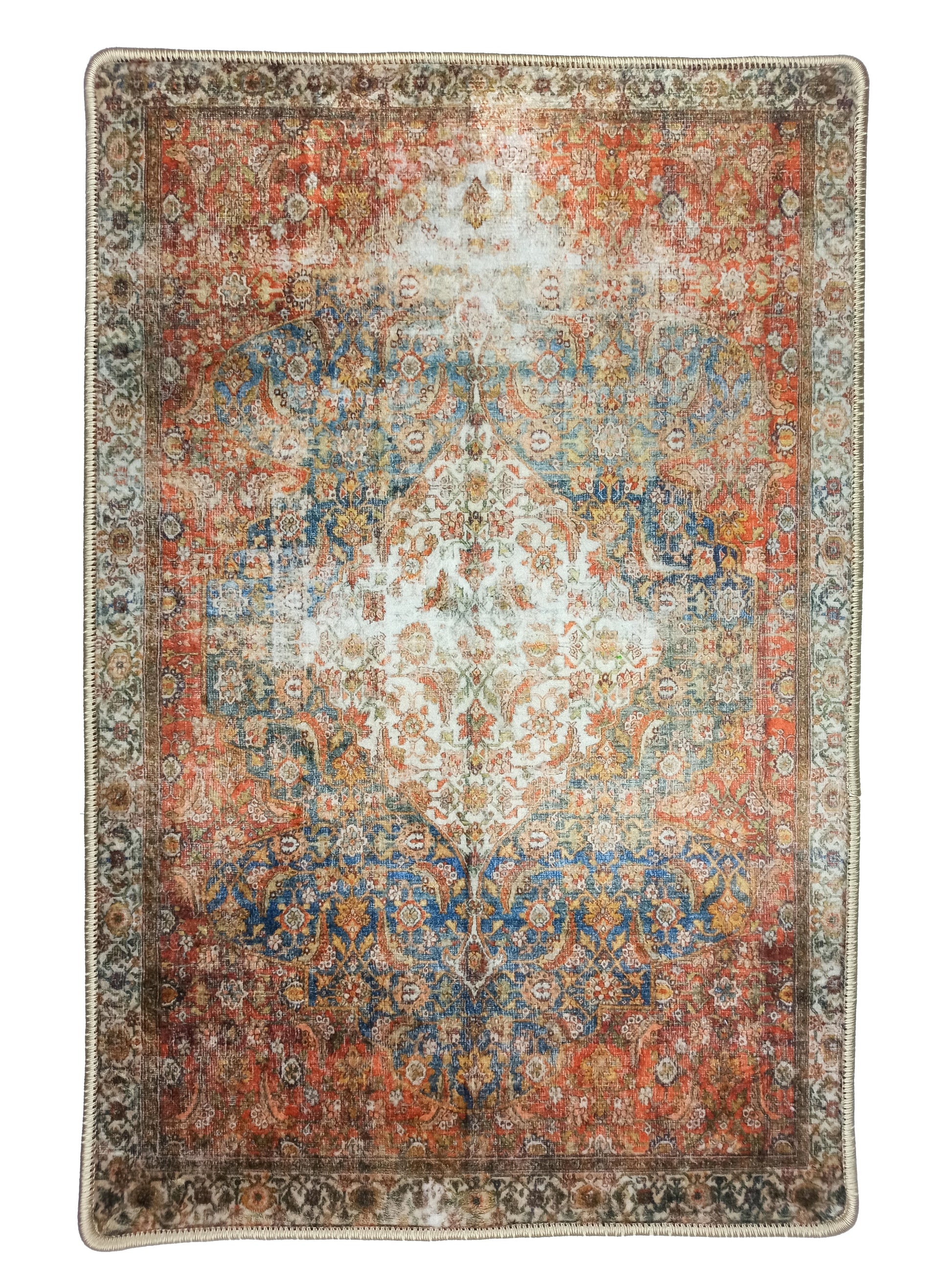 Area Rug 2x3 Persian Doormat Vintage Floral Front Door Mat Indoor