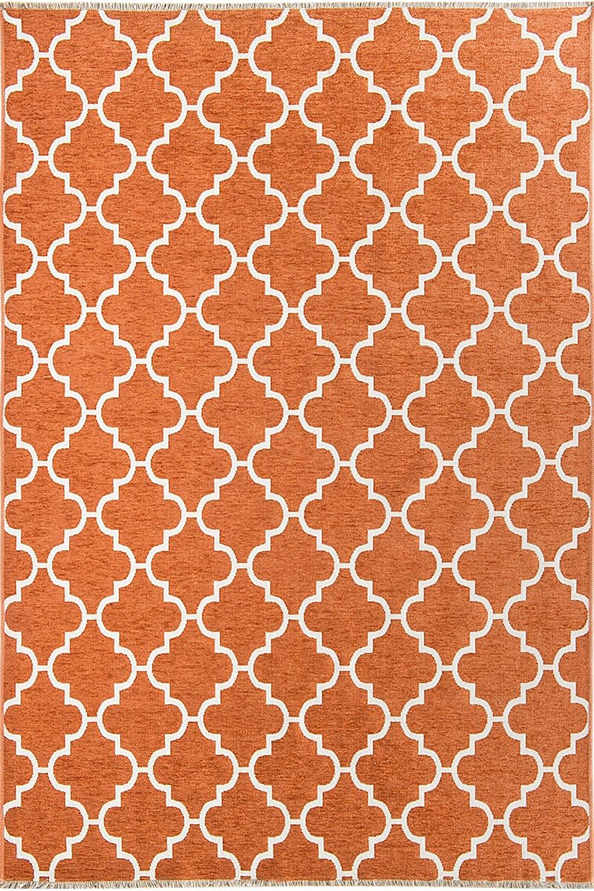 Aicha2 Moroccan Modern Orange Rug-Rugs-Fame Rugs-3'9"x5'9" 120x180cm-fame