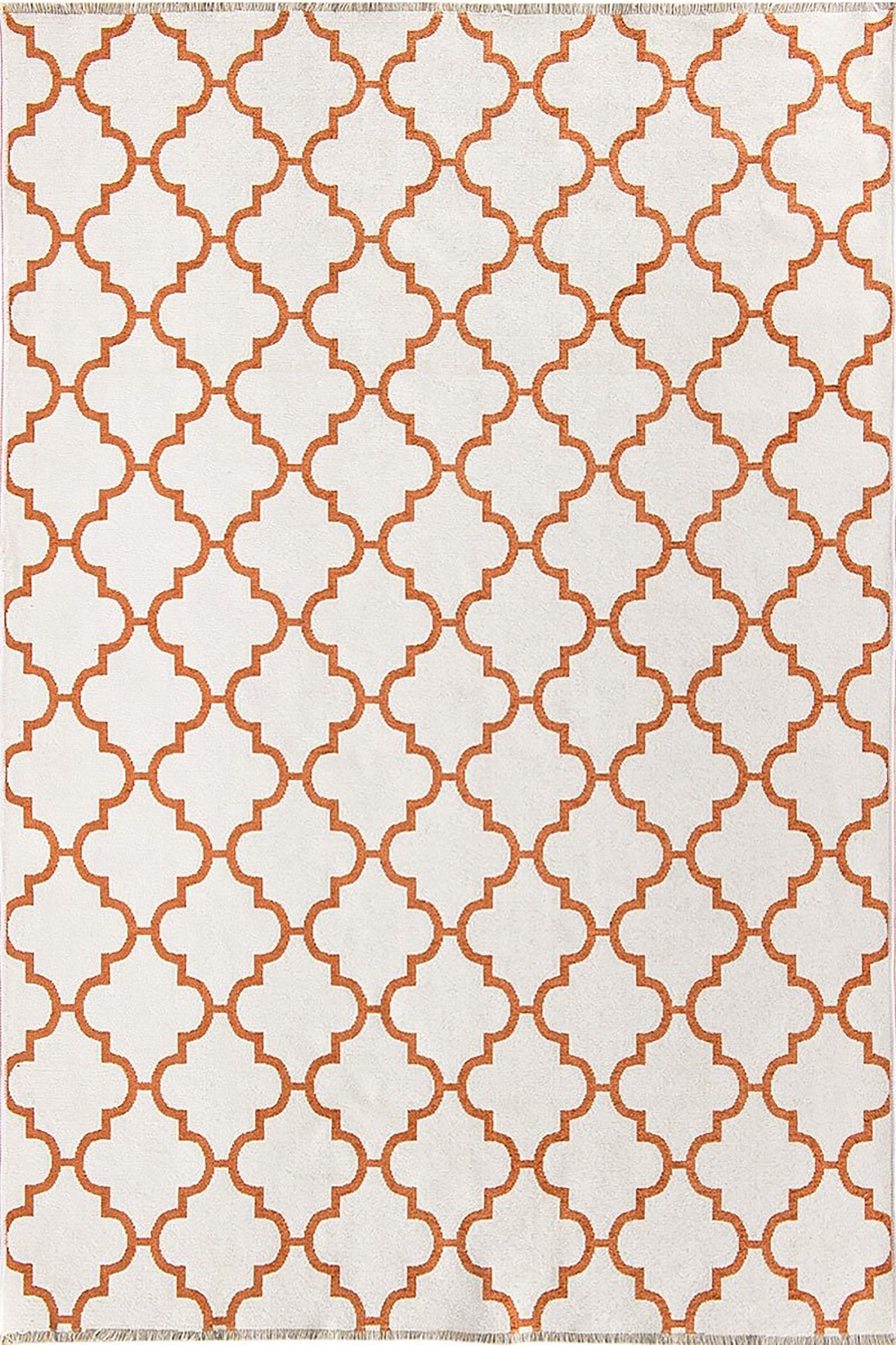 Aicha2 Moroccan Modern Orange Rug-Rugs-Fame Rugs-3'9"x5'9" 120x180cm-fame