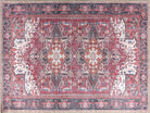 Hiba Runner Oriental Hot Pink Red Medallion Runner Rug - famerugs