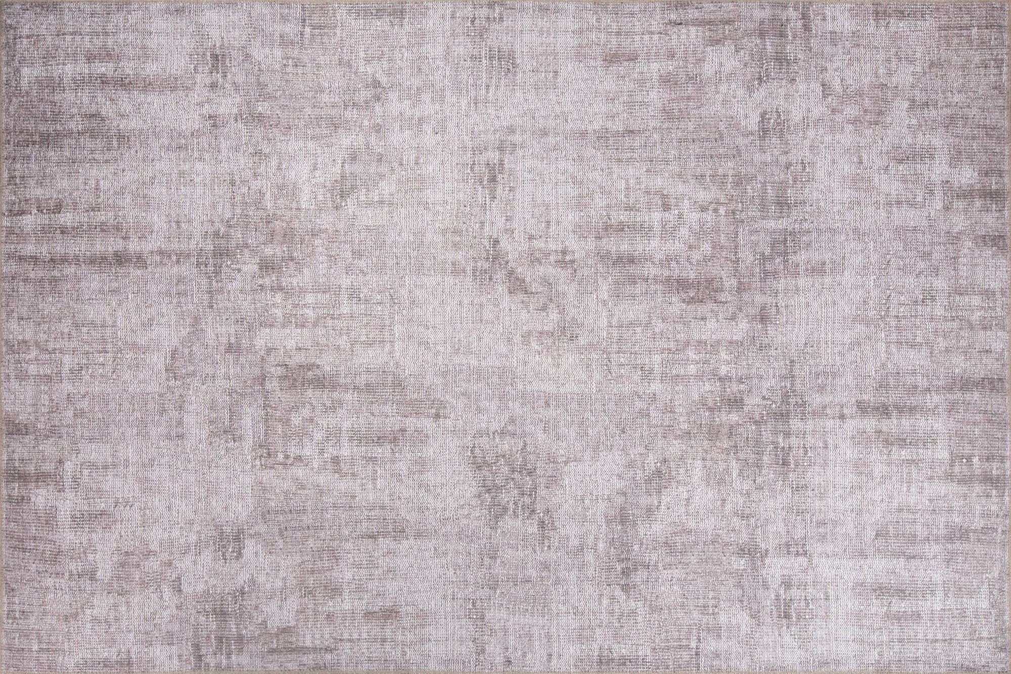 Gabba Faded Muted Blush Pink & Beige Distressed Rug - famerugs