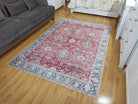 Dada Persian Vintage Red & Neutral Gray Rug - famerugs