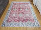 Dada Persian Vintage Red & Neutral Gray Rug - famerugs