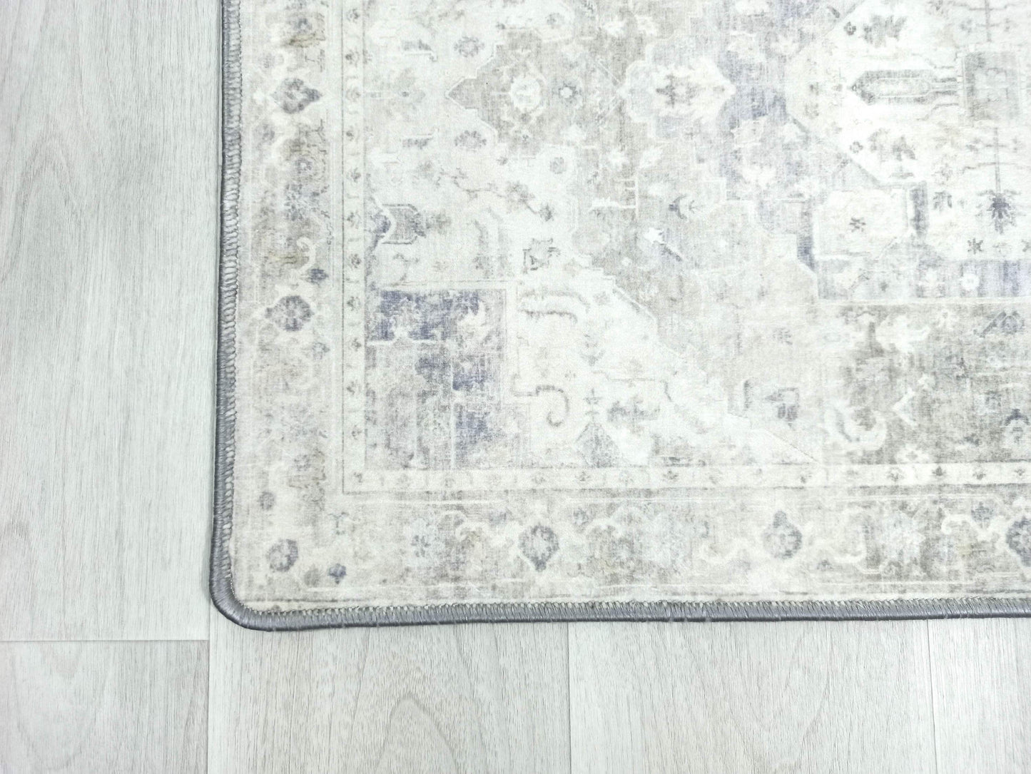 2x3 Persian Rug, Neutral Gray Heriz Vintage Faded Grey Entryway Door Floor Mat Anti-slip Non slip Bath Bathroom Kitchen Doormat Rugs Decor