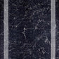Tapis turc moderne en marbre noir Mora