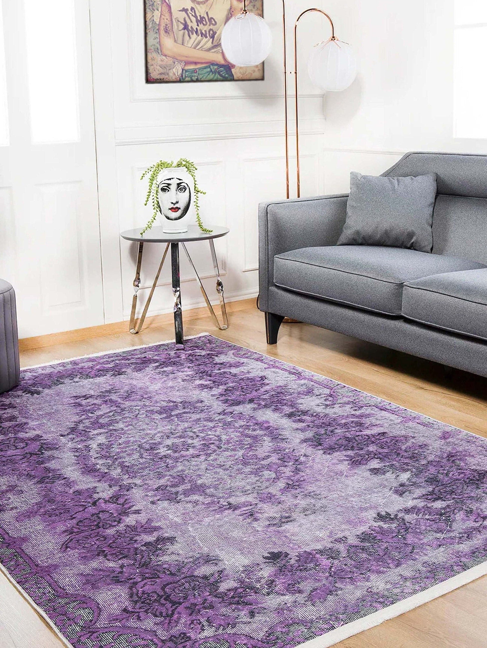 Antique Parlor Rug Multi Color Flower Patterned Area Carpet Polyster N –  Feblilac® Mat